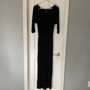 Tea black maxi dress